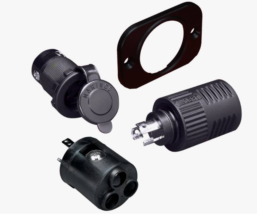 MARINCO TROLL MTR, PLUG AND RECEP W/6 GAUGE ADAP - 4