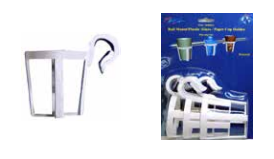 PLASTİK BARDAKLIK BEYAZ 3 LÜ PAKET - 1