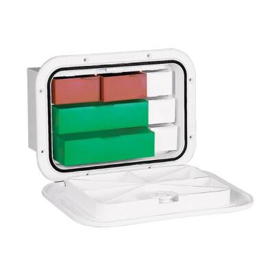 196283 TOP LINE Saklama Hatchi Çekmeceli, Beyaz, 270x375mm - Nuova Rade