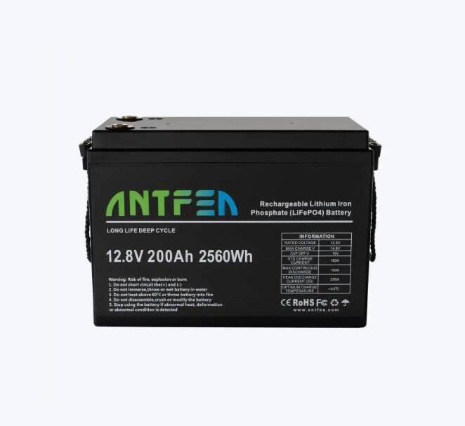 Antfea 12.8V200Ah ABS Lityum Akü LiFePo4 - 1