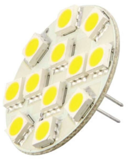 12 LED'Lİ G4 AMPÜL DİK GÜN IŞIĞI 12-24 V - 1