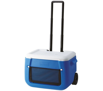 Coleman Poly-Lite Wheeled Mesh 50 QT Tekerlekli Soğutucu Buzluk 47.3 Lt-Mav - Coleman