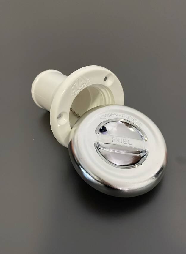 PLASTİK DEPO KAPAĞI KROM 38MM - 1