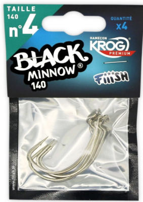 Fiiish Black Minnow BM140/4 BM156 Offset Kanca - FİİİSH