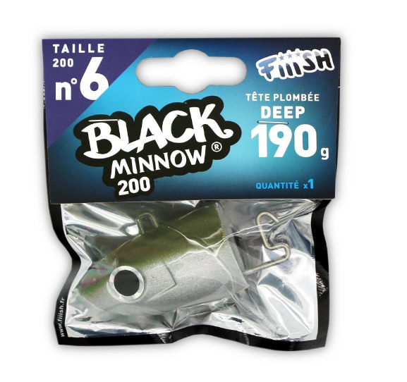 Fiiish Black Minnow BM200/6 BM211 Deep 190gr Kaki Jig Head - 1