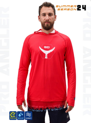 Fujin Pro Angler S24 Hooded Garnet - Fujin