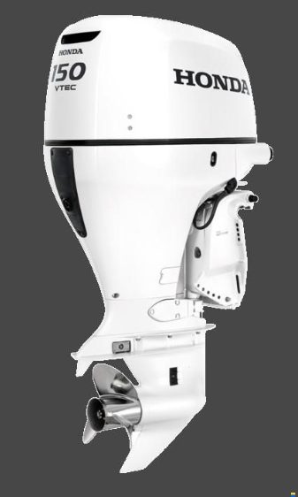 Honda BF 150D XCDU Beyaz Ekstra Uzun Şaft Marşlı Trimli Direksiyonlu Deniz Motoru - 1