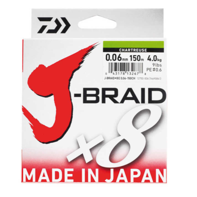 Daiwa J-Braid 8B Chartreuse 150 M İp Misina - Daiwa