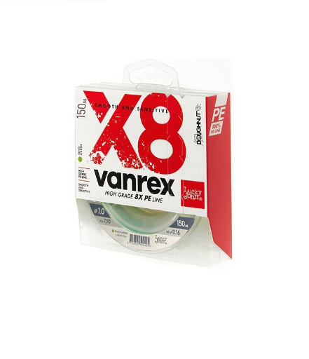Lucky John Vanrex Pe Örgü X8 Fluo Yeşil 150M 0,18 Misina - 1