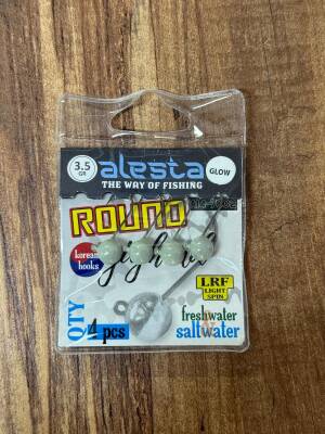 ROUND JIGHEAD GLOW 4P - 