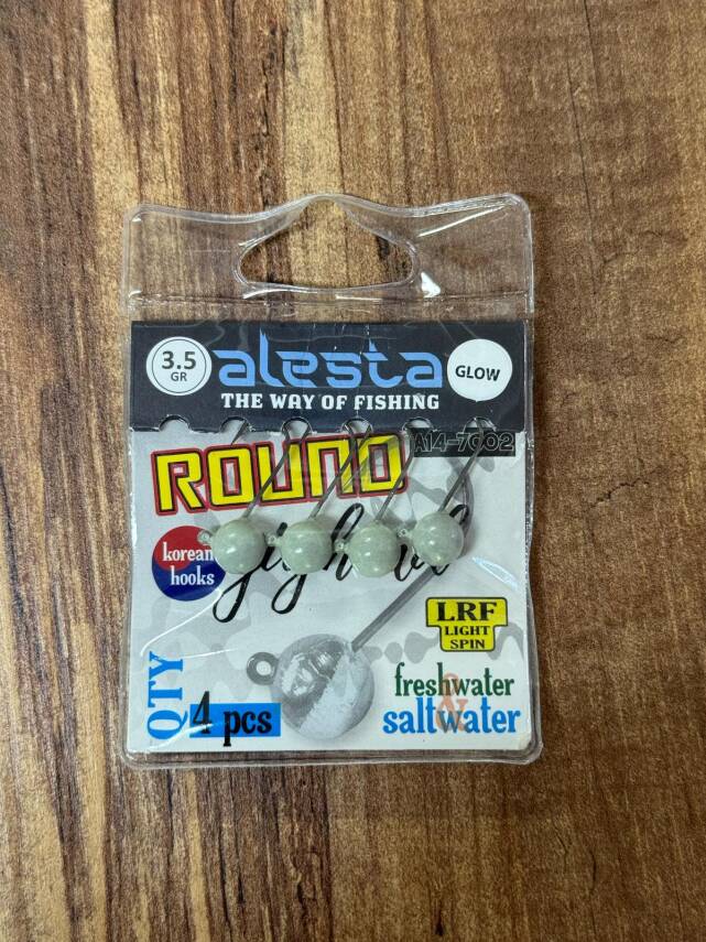 ROUND JIGHEAD GLOW 4P - 1