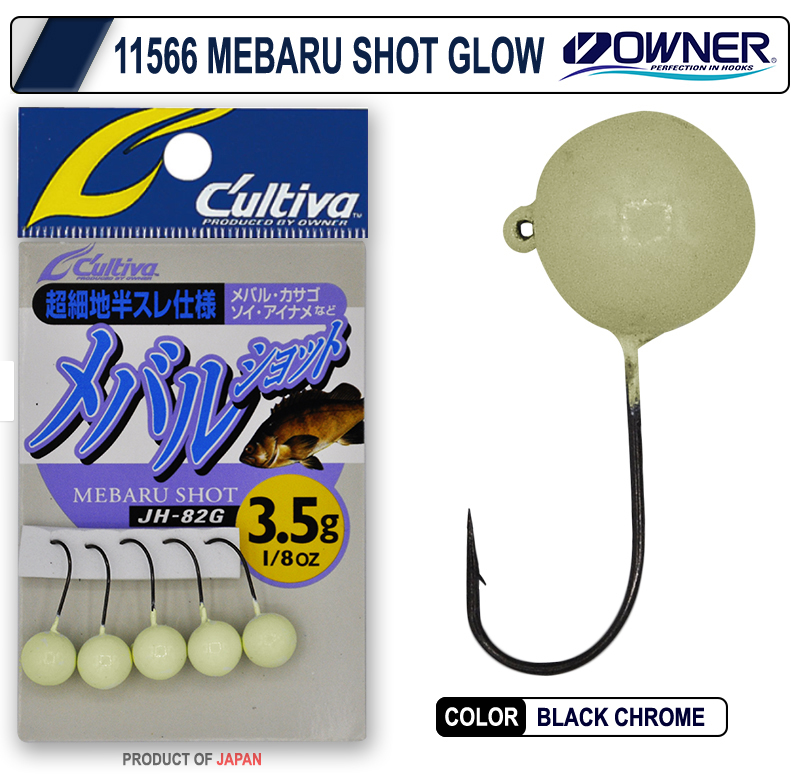 Cultiva 11566 Mebaru Shot Glow Lrf Jighead 3,5 gr - 1