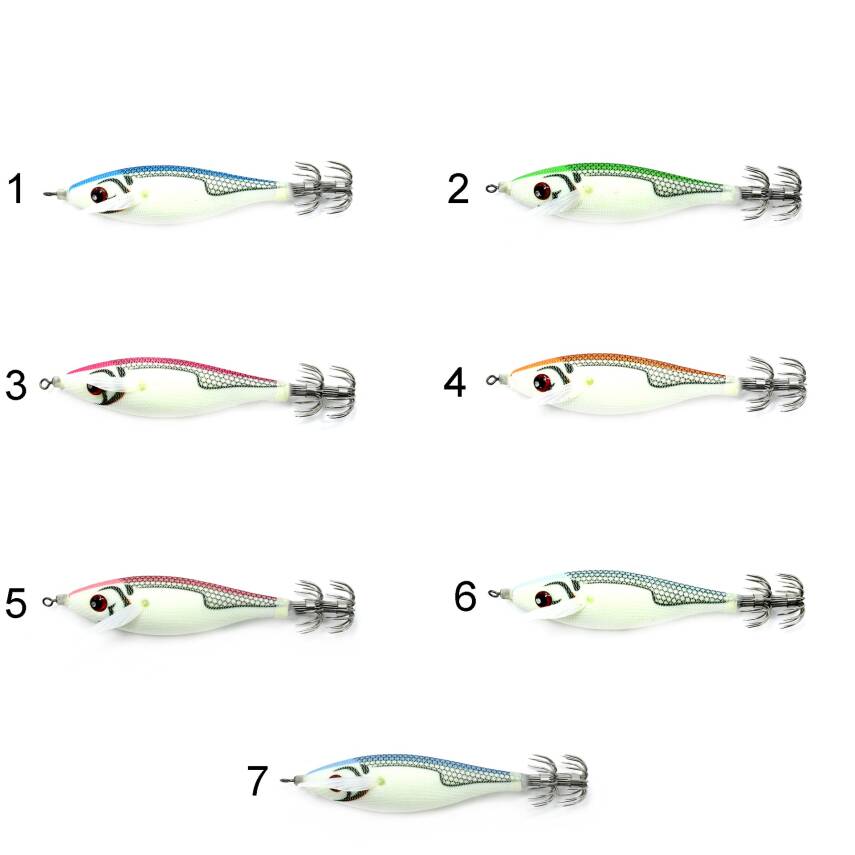 Captain 3030 8cm Rocket Bilyeli Squid 10gr Kalamar Zokası - 1