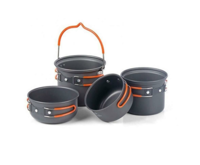 Naturehike 4IN1 Ultralight 2-3 Kişilik Kamp Yemek Pişirme Seti - Naturehike