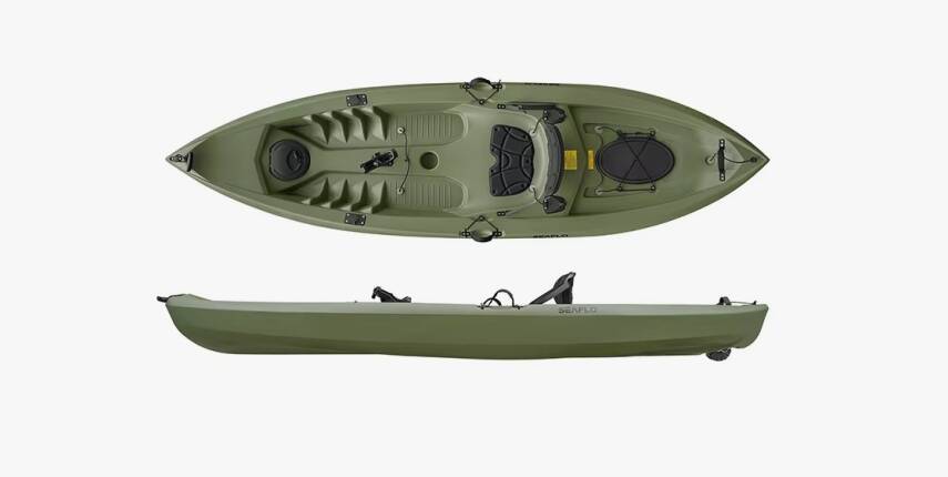 SEAFLO TEK KİŞİLİK BALIKÇI KANO YEŞİL - 1