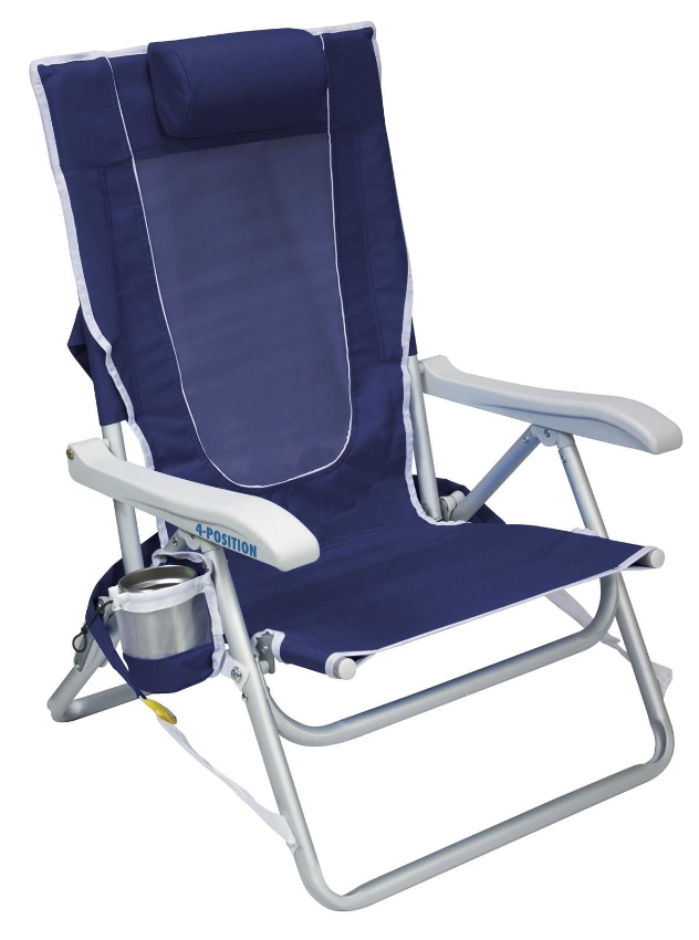 Gci Outdoor Backpack Beach Chair™ 4 Kademeli Katlanır Plaj Sandalyesi-Deniz - 1