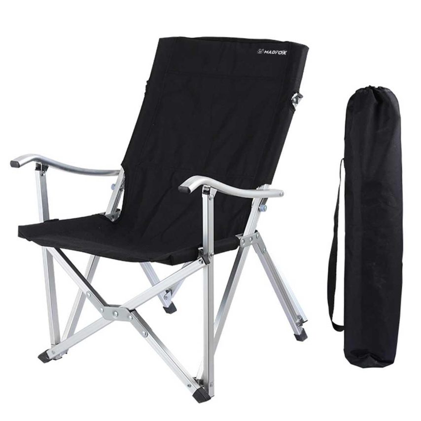 Madfox Dachuan Katlanır Kamp Sandalyesi-Siyah - 1