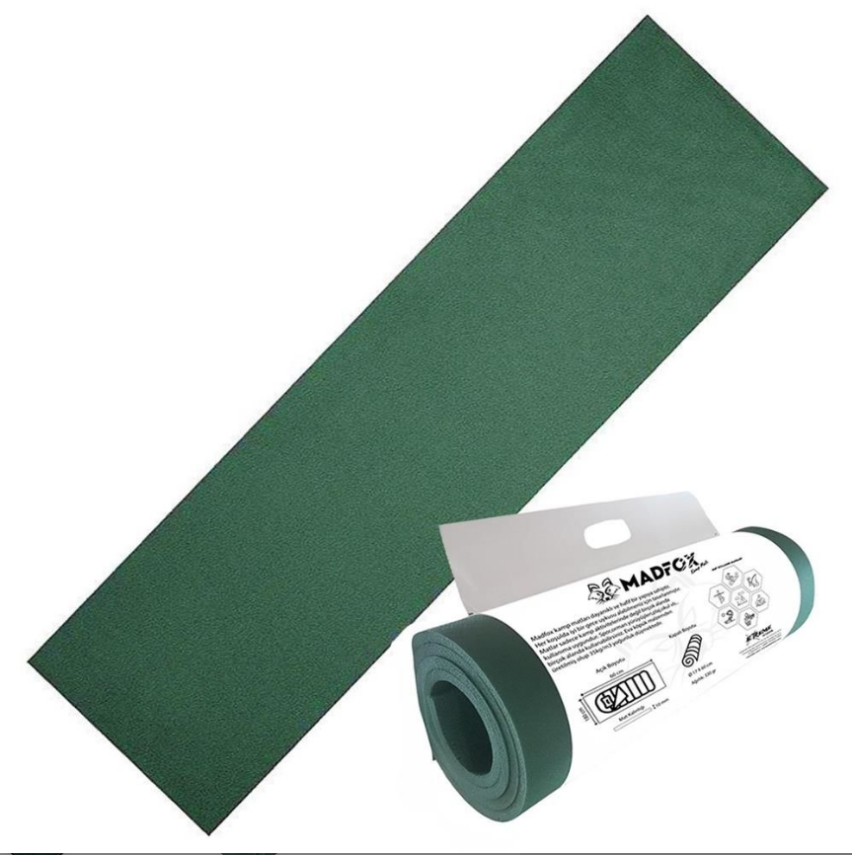 Madfox Nomad Foam Süperlight Kamp Matı (Yeşil 180X60cm-10mm XPE-35) - 1