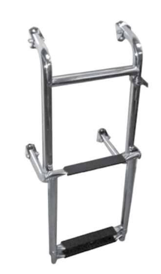 KROM MERDİVEN 2+2 KATLANIR TELESKOPİK - 1