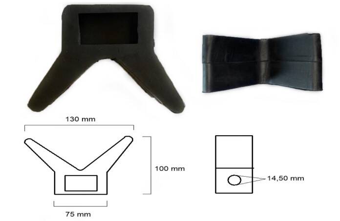 V BURUN TAKOZU KAUÇUK - 1