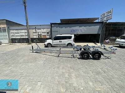 6,5 METRE ÇİFT TORSİYONLU GALVENİZ TEKNE RAŞIMA RÖMORKU - 