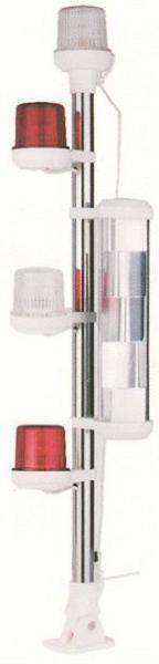 IŞIKLI BAYRAK DİREĞİ ARIZA FENERLİ+RADAR REFLK 75cm - 1