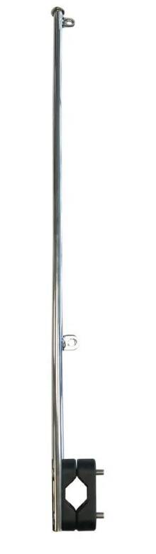 BAYRAK DİREĞİ KROM VARDAVELA MONTAJ 50 CM - 1