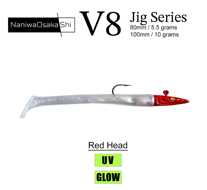 NaniwaOsakaShi V8 Jig Series 8 cm 5.5 gr Silikon Yem - 5