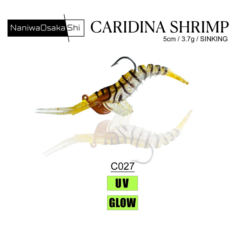 NaniwaOsakaShi Caridina Shrimp 5 cm 3.5 gr Silikon Karides - 4