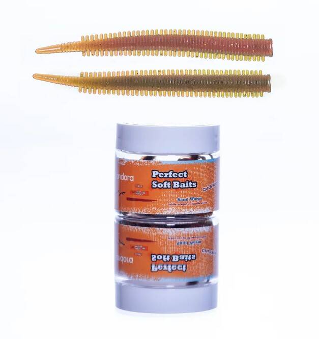 Pandora Kavanoz Perfect Soft Baits Sandworm 7 cm Candy - 2