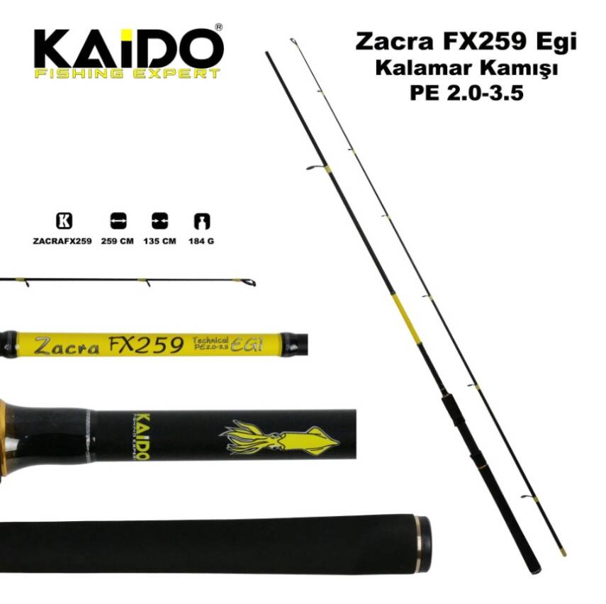 Kaido Zacra EGI FX259 Kalamar Kamışı PE2.0 - 3.5 - 1