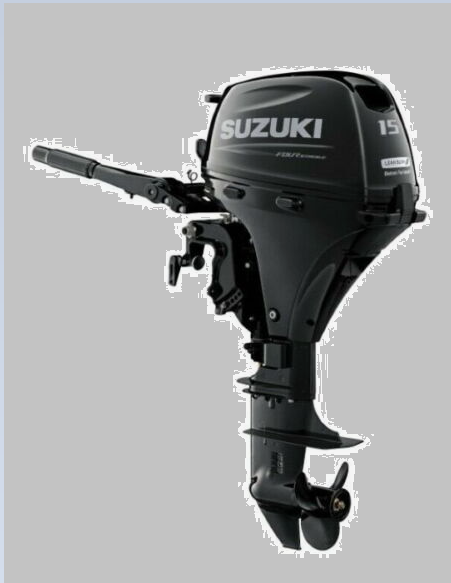 SUZUKİ DF15 AES Kısa Şaft Marşlı Manuel Deniz Motoru - 1
