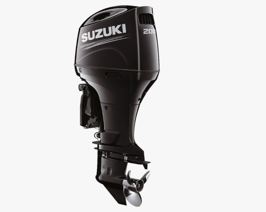 SUZUKİ DF 200 ATL Matte Black Uzun Şaft Marşlı Trimli Direksiyonlu Deniz Motoru - 1