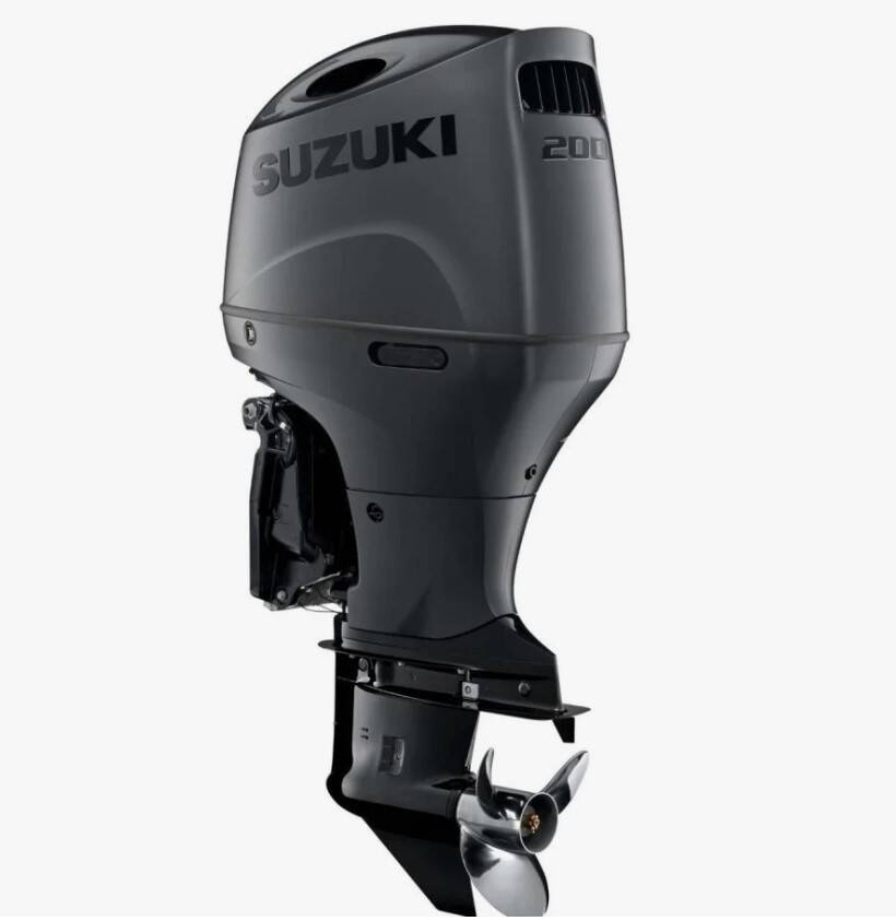 SUZUKİ DF 200 ATL Matte Black Uzun Şaft Marşlı Trimli Direksiyonlu Deniz Motoru - 2