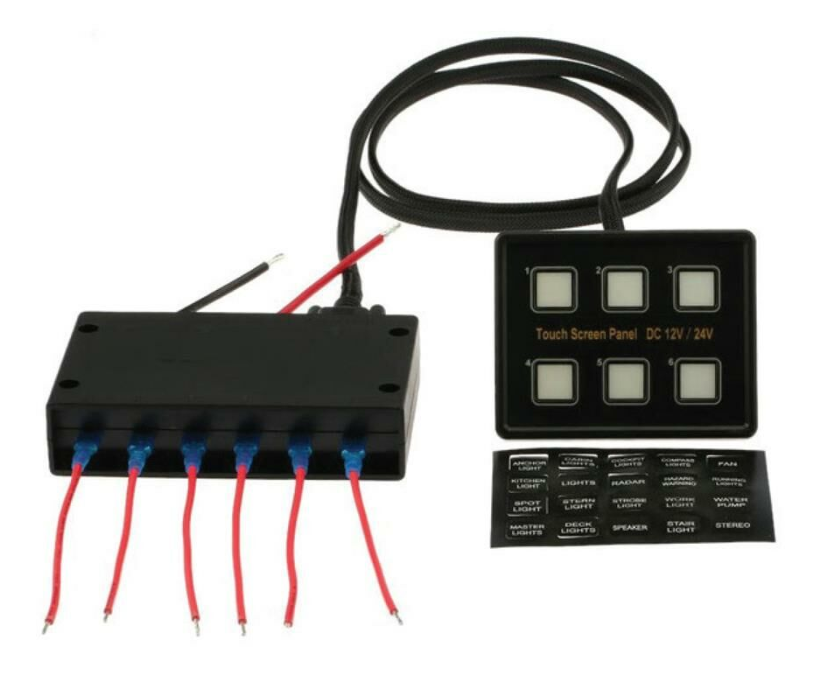 DOKUNMATİK SWITCH PANEL 6 LI - 1