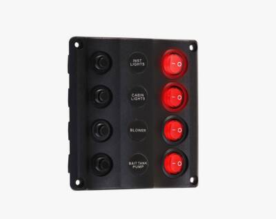 SWİTCH PANEL 4 LU DALGA DİZAYN PLASTİK - MERKÜR