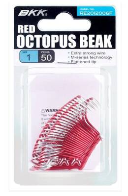 BKK Red Octopus Beak 5/0 50 Pcs - BKK
