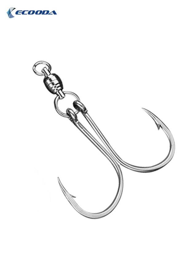 Ecooda Cyan Blue Chain Hook Spanish Mackerel Olta İğnesi - 1