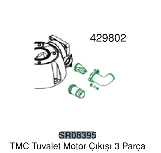 TMC TUVALET MOTOR ÇIKIŞI 3 PARÇA - 1