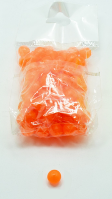 7610 SİLİKON BONCUK YUVARLAK 9 MM 100LÜ PK TURUNCU - 