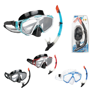 Adalya Marine Samurai Xena Maske VE Elite ŞnorkelPc Lens Lens (M8000+SN001) - 1